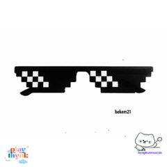 Bộ Kính Gương Thug Life 6 Màu - Kính Mát Thời Trang Cho Gamer, Phụ Kiện Cá Tính, Phong Cách Độc Đáo