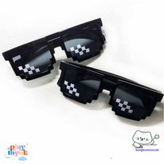 Kính Mát Oversized Thug Life - Phong Cách Trẻ Trung, Chống Tia UV, Phụ Kiện Gamer Siêu Ngầu, Kiểu Dáng Độc Đáo, Đen
