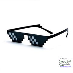 Kính Mắt Thug Life 8bit - Phong Cách MINECRAFT Độc Đáo, Chống Bụi, Kiểu Dáng Dễ Thương cho Nam Nữ