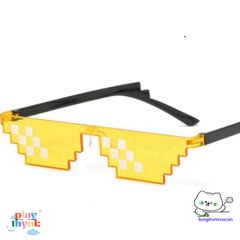 Kính Mắt Thug Life 8bit - Phong Cách MINECRAFT Độc Đáo, Chống Bụi, Kiểu Dáng Dễ Thương cho Nam Nữ