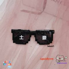 Kính Râm Thug Life Pixel - Phong Cách Độc Đáo Cho Nam Nữ, Kính Mát Party Minecraft, Quà Tặng Meme Hài Hước