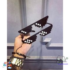Kính Thug Life Minecraft Vuông 6 Chấm - Kính Mát Thời Trang Độc Đáo, Chống Xước, Phong Cách Năng Động