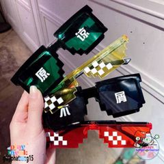 Kính Mắt Thời Trang Thuglife 6 Chấm MINECRAFT - Độc Đáo và Nhiều Màu Sắc Hấp Dẫn Dành Cho Người Hâm Mộ Game