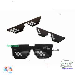 Kính Mắt Thug Life Minecraft Siêu Ngầu - Kính Thời Trang Unisex Bảo Vệ UV Đẳng Cấp Cho Nam Nữ