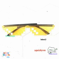 Kính Mắt Thug Life Minecraft Siêu Ngầu - Kính Thời Trang Unisex Bảo Vệ UV Đẳng Cấp Cho Nam Nữ