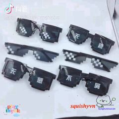 Kính Thuglife 6 Chấm MINECRAFT - Kính Râm Thời Trang Độc Đáo Cho Nam/Nữ, Phong Cách Thug Life Tươi Sáng!