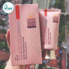 Kem nền chống nắng kháng khuẩn BIGOO Sun Protection SPF60 Hàn Quốc 80ml - Giải pháp hoàn hảo bảo vệ da, chống nắng hiệu quả, giảm mụn