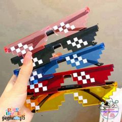 Kính Mắt Thuglife 6 Chấm MINECRAFT - Thiết Kế Thời Trang Độc Đáo, Màu Sắc Nổi Bật, Phong Cách Dành Cho Tín Đồ Game!