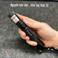 Bút laser 303 - Đèn laser 100MW ánh sáng xanh, tiện dụng cho trình chiếu và tìm kiếm đồ vật, thiết kế chắc chắn, kèm pin 18.650 mAh