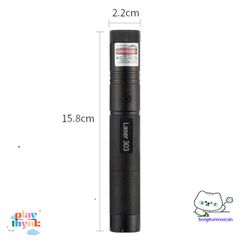 Bút laser 303 - Đèn laser 100MW ánh sáng xanh, tiện dụng cho trình chiếu và tìm kiếm đồ vật, thiết kế chắc chắn, kèm pin 18.650 mAh