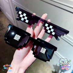 Kính Mắt Thuglife 6 Chấm MINECRAFT - Kính Chắn Bụi, Thời Trang Dành Cho Nam Nữ, Hot Trend 2021
