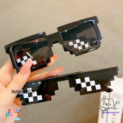 Kính Mát Thug Life 6 Chấm - Phong Cách Minecraft Siêu Ngầu, Thời Trang Hot Trend Cho Nam Nữ, Phụ Kiện Thời Trang Chụp Ảnh Nhóm