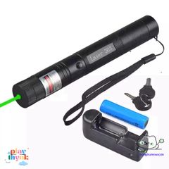 Đèn Pin Laser 303 Công Suất 5000mW - Ánh Sáng Xanh Lá, Nhiều Chế Độ Chiếu & Pin Sạc, Dụng Cụ Hướng Dẫn Du Lịch & Giảng Dạy
