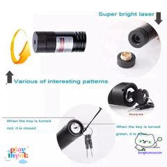 Đèn Pin Laser 303 Công Suất 5000mW - Ánh Sáng Xanh Lá, Nhiều Chế Độ Chiếu & Pin Sạc, Dụng Cụ Hướng Dẫn Du Lịch & Giảng Dạy