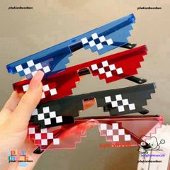 Kính Thug Life 8-Bit Chống Tia UV - Phong Cách Gaming Ấn Tượng, Kính Mát Thời Trang Cho Game Thủ