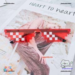 Kính Thug Life 8-Bit Chống Tia UV - Phong Cách Gaming Ấn Tượng, Kính Mát Thời Trang Cho Game Thủ