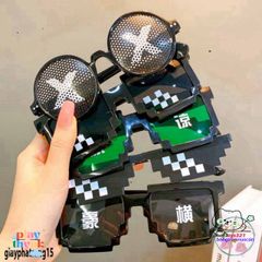 Kính Thug Life Mosaic Hip Hop UV400 - Kính Mát Độc Đáo Phong Cách Thời Trang Dành Cho Nam Nữ