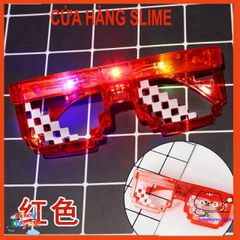 Kính Thug Life 6 Chấm MINECRAFT LED Thời Trang - Nhiều Màu Sắc, Phong Cách Độc Đáo, Hot Trend Dành Cho Fan Game