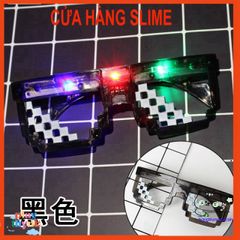 Kính Thug Life 6 Chấm MINECRAFT LED Thời Trang - Nhiều Màu Sắc, Phong Cách Độc Đáo, Hot Trend Dành Cho Fan Game