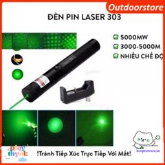 Đèn Laser Tia Sáng Xanh Siêu Mạnh 303 - Thiết Bị Chiếu Xa Đa Năng Cho Giảng Dạy, Trình Diễn và Du Lịch