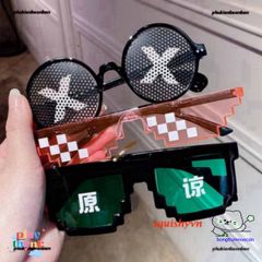 Kính Gương Thug Life Nhiều Màu - Phụ Kiện Thời Trang Siêu Ngầu cho Game Thủ và Fan Minecraft