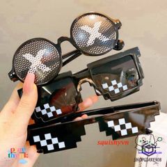 Kính Mắt Thug Life 6 Chấm MINECRAFT - Kính Thời Trang Nam Nữ Phong Cách Trẻ Trung, Giao Hàng Miễn Phí Từ 50K