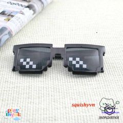 Kính Thug Life 6 Chấm MINECRAFT - Kính Mắt Thời Trang Phong Cách 8bit Dành Cho Fan Game, Giá Rẻ Nhất!