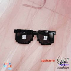 Kính Thug Life 6 Chấm MINECRAFT - Kính Mắt Thời Trang Phong Cách 8bit Dành Cho Fan Game, Giá Rẻ Nhất!