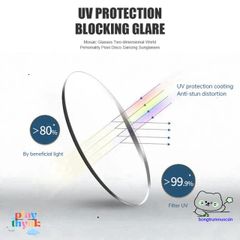 Kính Mát Thug Life Phong Cách Disco - Kính Nắng Thời Trang Thiết Kế Khảm UV400 Dành Cho Du Lịch và Tiệc Tùng