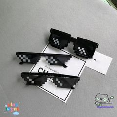 Kính Mát Thug Life Phong Cách Disco - Kính Nắng Thời Trang Thiết Kế Khảm UV400 Dành Cho Du Lịch và Tiệc Tùng