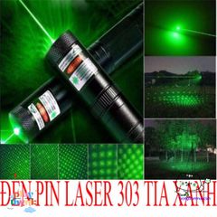 Bút Laser 303 Siêu Mạnh - Tia Xanh/Đỏ, Chiếu Xa 3km, Đèn Laze Trình Bày và Tìm Kiếm - Bao Gồm Pin & Sạc Miễn Phí!