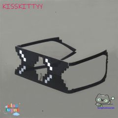 Kính Mát 8-bit MLG Thug Life - Kính Chống UV400 Cho Người Yêu Thích Minecraft và Phong Cách Thời Trang Unisex