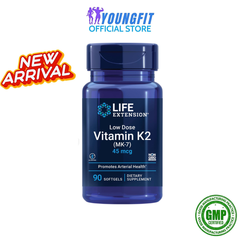Viên Uống Vitamin K2 MK7 Life Extension - Hỗ Trợ Sức Khoẻ Xương và Tim Mạch - Hộp 90 Viên Softgel Mỹ