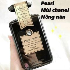 Sữa Tắm Cấp Ẩm Trắng Da Hương Nước Hoa Sexy Skin Pearl 600ml - Gel Dưỡng Ẩm Tự Nhiên, Làm Sáng Da Mềm Mại