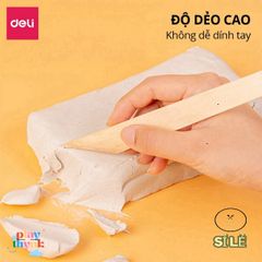 Đất Sét Tự Khô Deli An Toàn 250/500gr - Không Nướng, Không Mùi, Lý Tưởng Cho Nghệ Thuật Nặn Và Sáng Tạo
