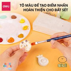 Đất Sét Tự Khô Deli An Toàn 250/500gr - Không Nướng, Không Mùi, Lý Tưởng Cho Nghệ Thuật Nặn Và Sáng Tạo