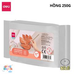 Đất Sét Tự Khô Deli An Toàn 250/500gr - Không Nướng, Không Mùi, Lý Tưởng Cho Nghệ Thuật Nặn Và Sáng Tạo