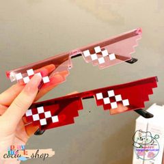 Kính Mắt Thug Life 6 Chấm MINECRAFT - Kính Thời Trang Đa Màu, Phong Cách Cute và Chất Lượng Cao cho Nam Nữ