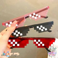 Kính Mắt Thug Life 6 Chấm MINECRAFT - Kính Thời Trang Đa Màu, Phong Cách Cute và Chất Lượng Cao cho Nam Nữ