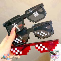 Kính Mắt Thug Life 6 Chấm MINECRAFT - Kính Thời Trang Đa Màu, Phong Cách Cute và Chất Lượng Cao cho Nam Nữ