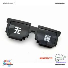 Gương Kính Thug Life Minecraft - Kính Chắn Bụi Siêu Ngầu Siêu Chất Thời Trang Đen, Chất liệu ABS Cao Cấp cho Nam Nữ