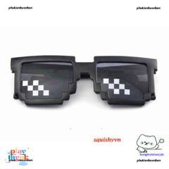 Gương Kính Thug Life Minecraft - Kính Chắn Bụi Siêu Ngầu Siêu Chất Thời Trang Đen, Chất liệu ABS Cao Cấp cho Nam Nữ