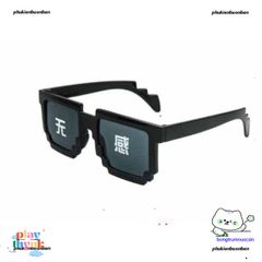 Gương Kính Thug Life Minecraft - Kính Chắn Bụi Siêu Ngầu Siêu Chất Thời Trang Đen, Chất liệu ABS Cao Cấp cho Nam Nữ