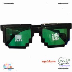 Gương Kính Thug Life Minecraft - Kính Chắn Bụi Siêu Ngầu Siêu Chất Thời Trang Đen, Chất liệu ABS Cao Cấp cho Nam Nữ