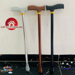 Gậy hỗ trợ đi lại cho người già LUCASS - Gậy điều chỉnh chiều cao, chắc chắn, chống trơn trượt, tiện dụng cho người khuyết tật và phục hồi chức năng