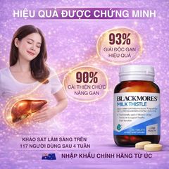 Viên uống Blackmores Milk Thistle hỗ trợ gan của Úc - Lọ 42 viên