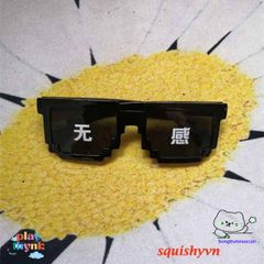 Kính Mắt Thug Life 6 Chấm MINECRAFT - Kính Đen & Hồng Thời Trang Cá Tính, Giao Hàng Tận Nhà!
