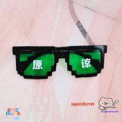 Kính Mắt Thug Life 6 Chấm MINECRAFT - Kính Đen & Hồng Thời Trang Cá Tính, Giao Hàng Tận Nhà!