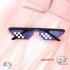 Kính Mắt Thug Life 6 Chấm MINECRAFT - Kính Đen & Hồng Thời Trang Cá Tính, Giao Hàng Tận Nhà!