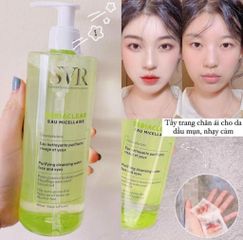 Nước Tẩy Trang SVR Sebiaclear Eau Micellaire 500ml - Dành Cho Da Dầu Mụn Nhạy Cảm, Làm Sạch Sâu Và Không Gây Kích Ứng